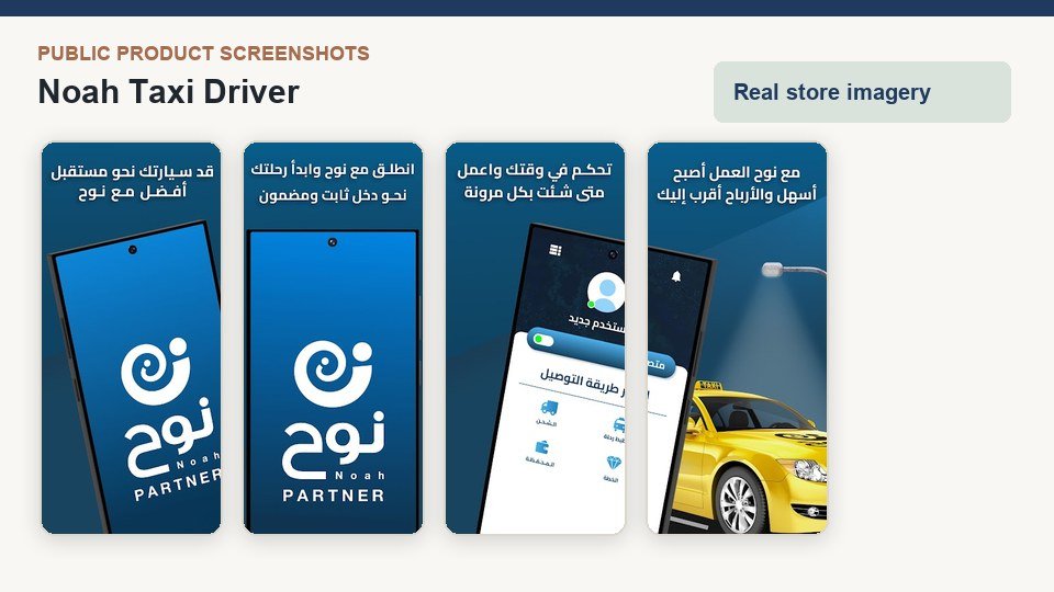 Noah Taxi Driver product screenshots