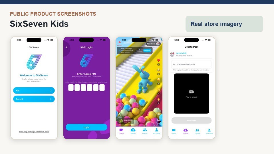 SixSeven Kids product screenshots
